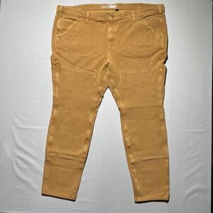 NWT Carhartt Womens Brown Relaxed Fit Twill Double Knee Work Pants‎ Size 24W